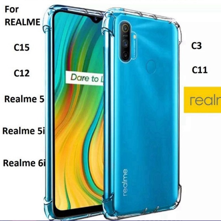 Realme Shockproof Silicon Case Realme A1k C11 C2 C3 5i 5 Pro C12 C15 C15 6pro 7i 7pro Minicase Shopee Singapore