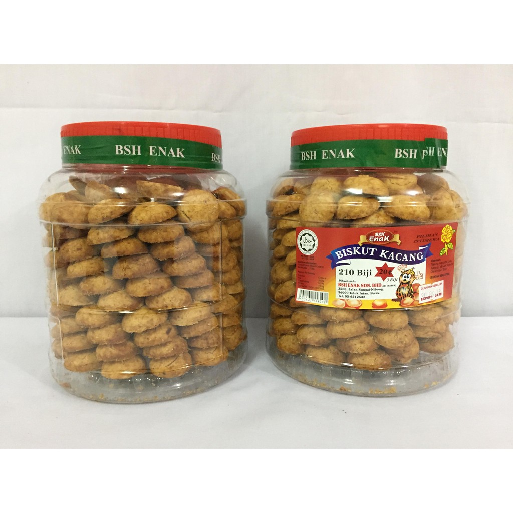 Biskut Beans Biskut Nut Tucok 210 Pcs Halal Shopee Singapore