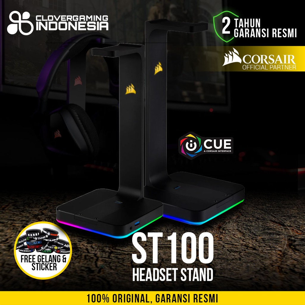 corsair gaming st100 rgb headset stand