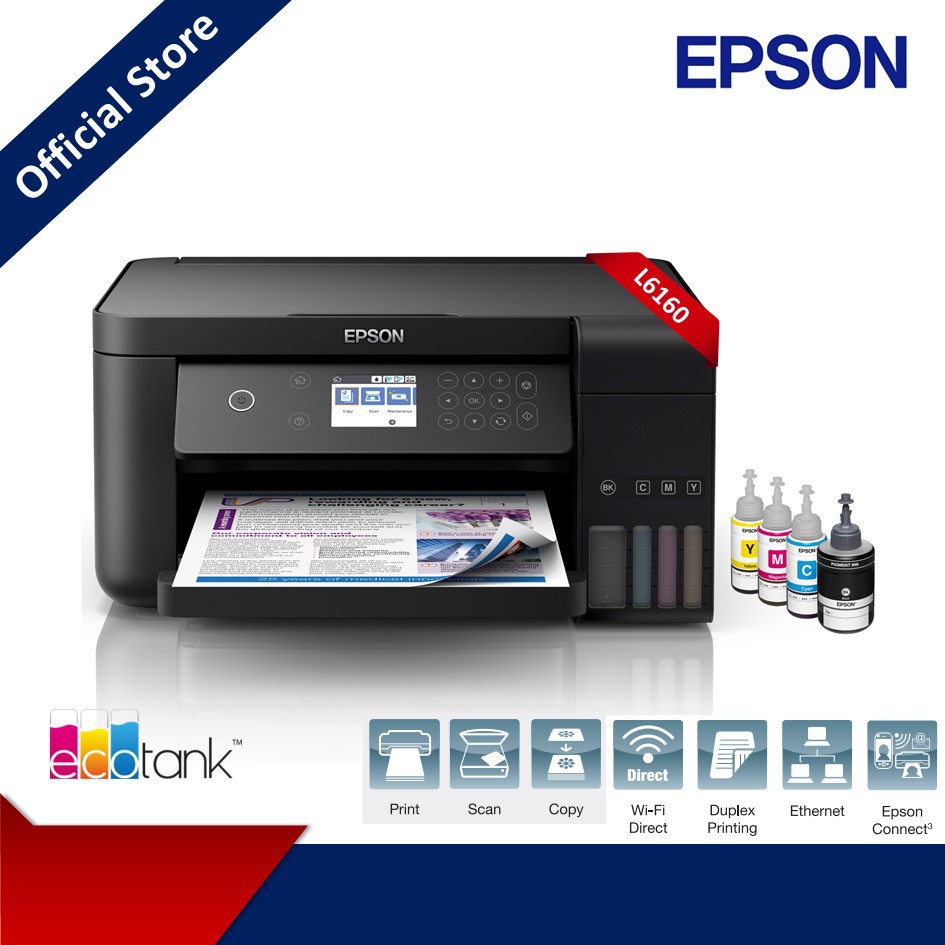 Epson EcoTank L6160 A4 Multi-Function Colour Ink Tank printer | Shopee ...