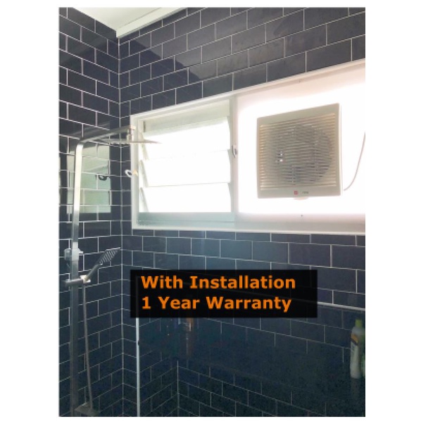 KDK 20ALH square with back shutter bathroom toilet Ventilation