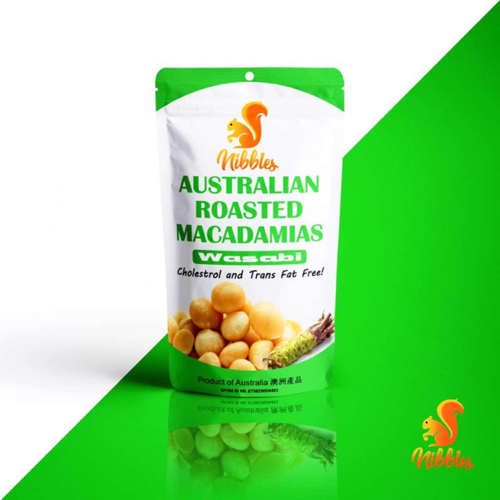 Australian Roasted Macadamia Nuts_Wasabi Flavour 60 x 3pkts Shopee