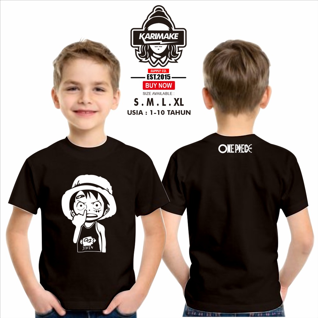 One Piece Luffy Kids Clothes T Shirt Silly Anime T Shirt Karimake Shopee Singapore - roblox luffy shirt id