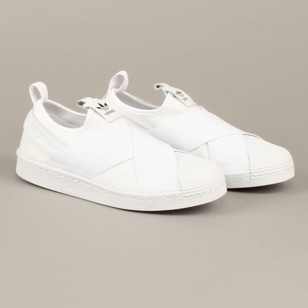 adidas superstar slip on white