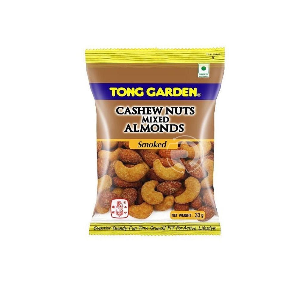 Tong Garden Salted Cashew Nuts Mixed Almonds (35g x 12 Packs x 2 Bags