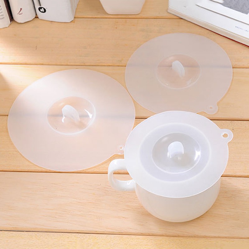 Silicone Cup Lid Cup Cover Anti-Dust Coffee Tea Mug Suction Seal Insulated Cap 