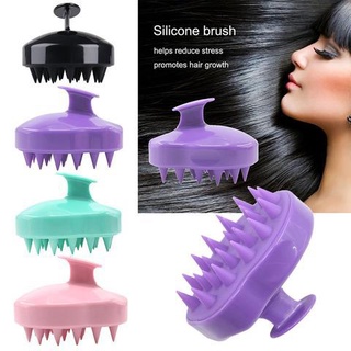 Soft Silicone Wet Comb Bathe Shampoo Brush Silica Gel Hair Scalp Massager Shampoo Brush Massage Head 22MF51