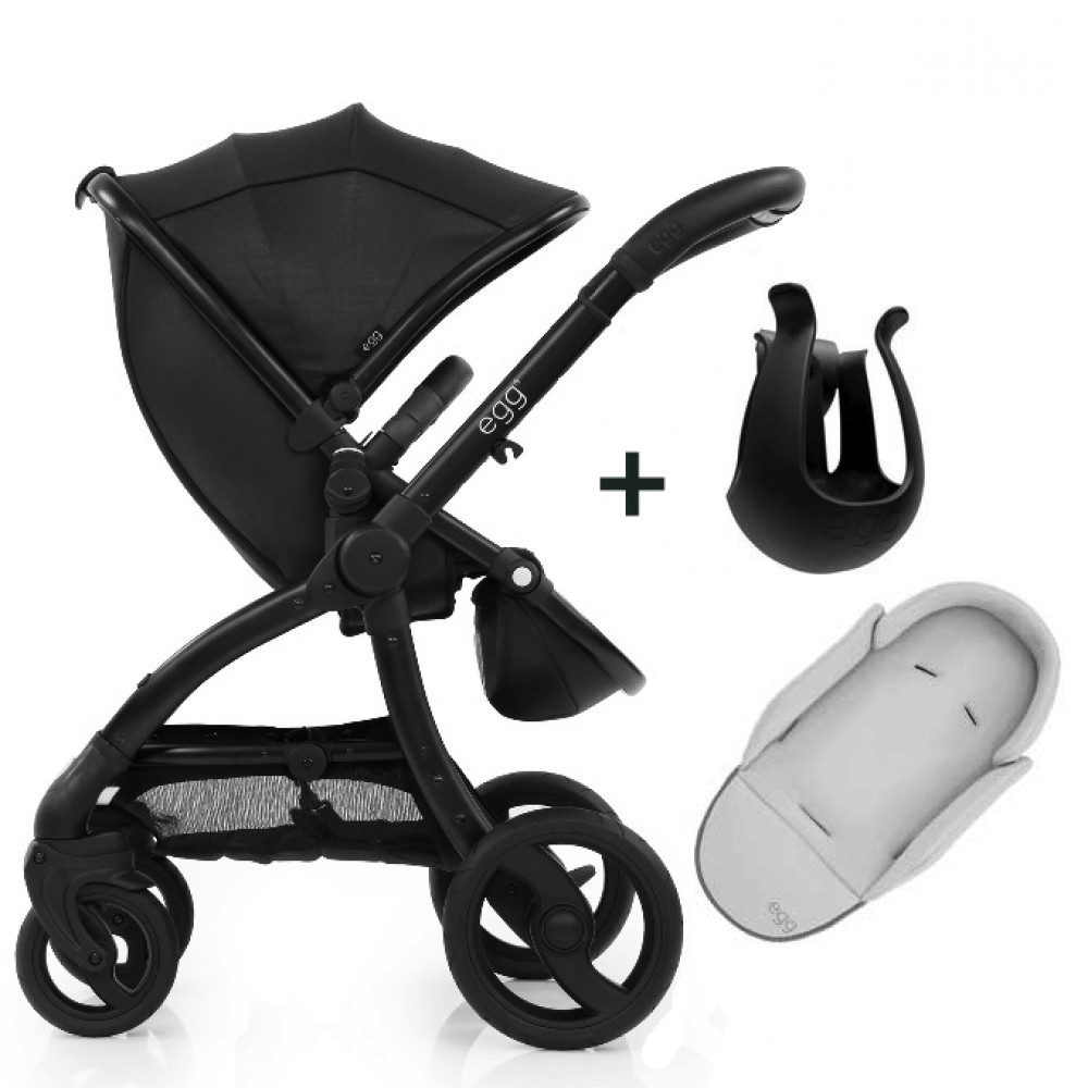 egg stroller jurassic black