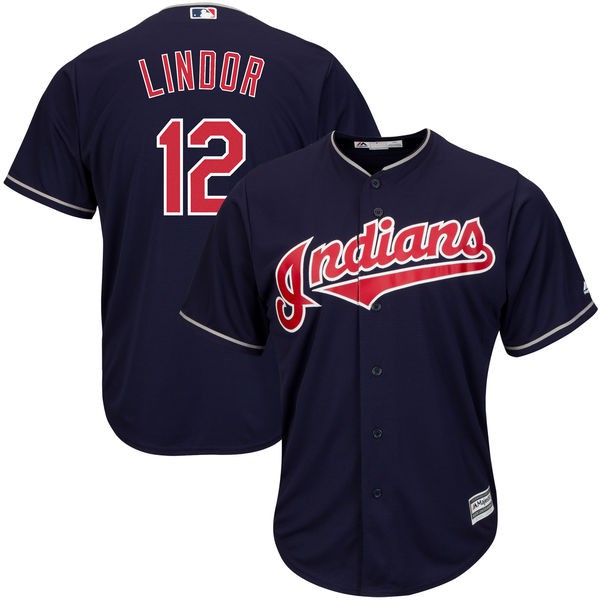 francisco lindor navy jersey