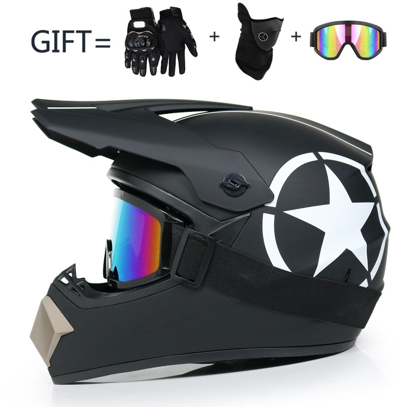 Motocross helmet mountain bike helmet ATV helmet racing helmet unisex Shopee Singapore