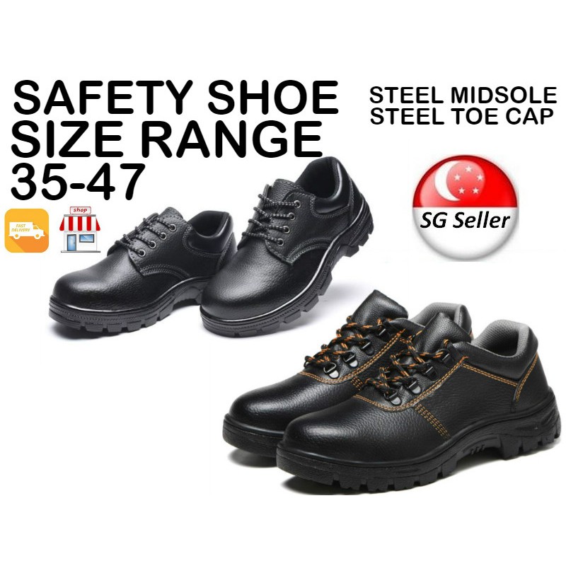 Safety Shoe 212 216 Black Steel Toe Midsole Lace Rubber ANTI Slip SG  Retailer Indoor Outdoor Store Delivery Sites Light | Shopee Singapore