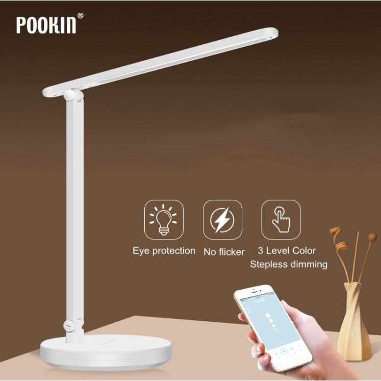 LED Multifunctional Flexible Desk Lamp Smart Wireless Rechargeable Eye ...