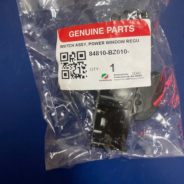 Original Perodua Myvi Lagi Best 2005 2017 Alza Sub Power Window Switch 84810 Bz010 Shopee Singapore