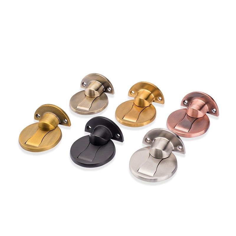 304 Stainless Steel Floor Suction Room Door Anti-Collision Roof Perforation-Free Doorstop Bathroom Strong Magnetic Invisible Stop