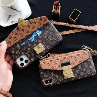 Lv Phone Case 2020 Lv Classic Old Flower Leather Crossbody Card Case | Shopee Singapore