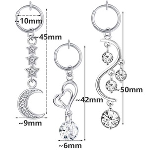 Image of thu nhỏ CACTU Body Jewelry Belly Button Ring Cartilage Fake Belly Piercing Navel Ring Heart Umbilical Fake Pircing Earring Clip Butterfly Clip #6