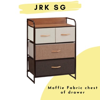 🇸🇬Moffie Fabric chest of drawers cum side cabinet #0