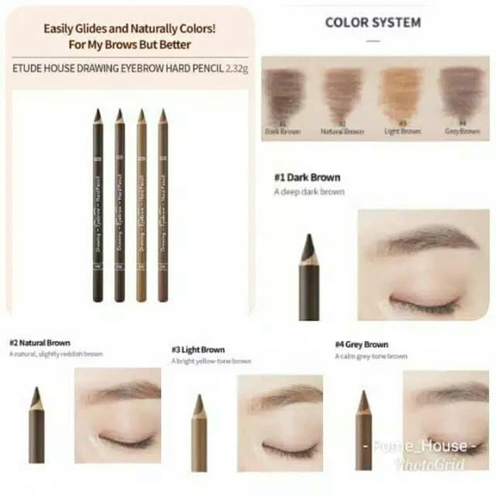 Etude House Drawing Eyebrow Hard Pencil 2 32g Eyebrow Pencil Eye Brow Shopee Singapore