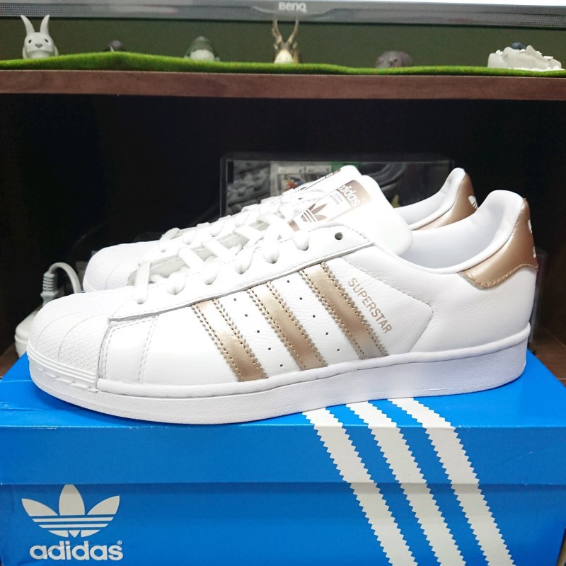 Adidas Superstar W White Cyber Metallic White Rose Gold Cg5463 | Shopee  Singapore