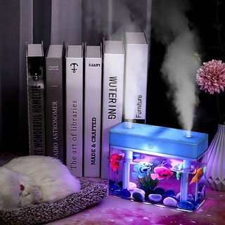 Mini Desktop Mute Usb Humidifier Night Light Mist Meter ...