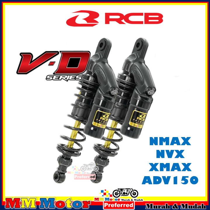 Rcb Racing Boy Vd Series Dual Absorber Yamaha Xmax 250 350mm Nmax New 2020 330mm Honda Adv 395mm Premium Black Edition Shopee Singapore