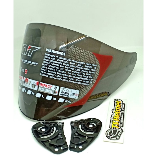 flat visor dark smoke