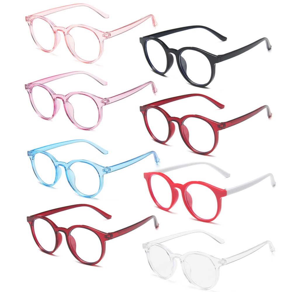 Image of 1PC Multicolor Anti Blue Light PC Frame Eyeglasses Transparent Eye Glasses Blocking Spectacles Computer Eyewear for Children Kid #1