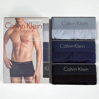 Calvin_Klein (3PCS+BOX) underwear men's underwear ice silk modal cotton seamless boxer shorts