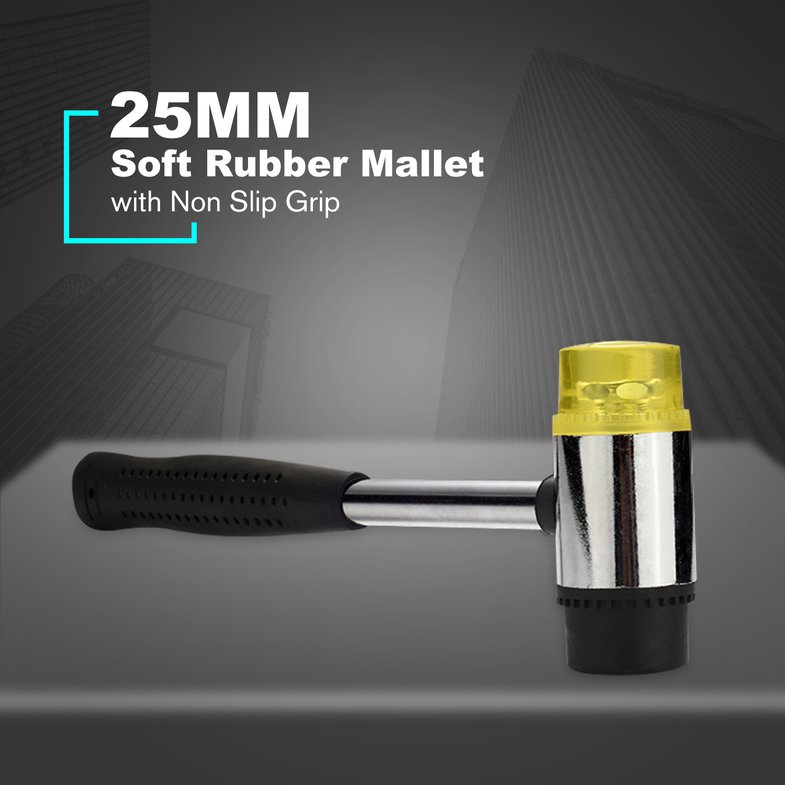 [Y🏵🏵]25MM Soft Mallet Double Face Soft Rubber Mallet Hammer with Non