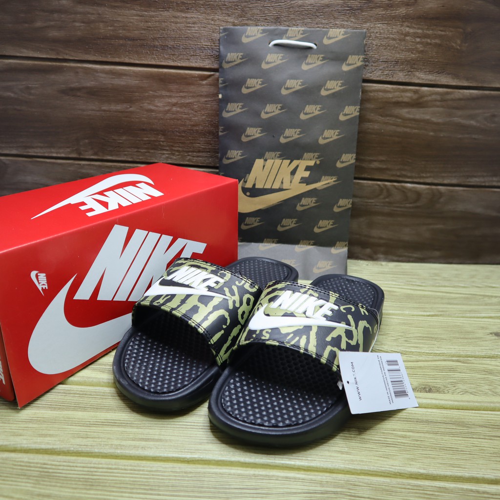 nike sandals slip on