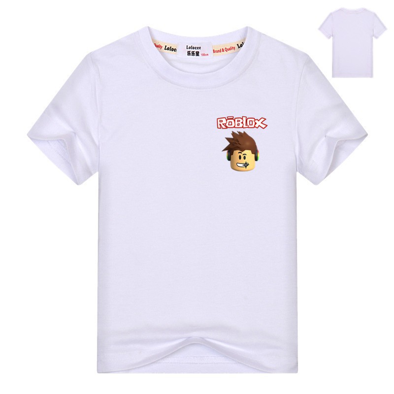 Kids Boys Roblox T Shirt Summer Short Sleeve Game Tops Tee 100 Cotton - details about 2019 new boys girls roblox kids summer cartoon short sleeve t shirt tops casual