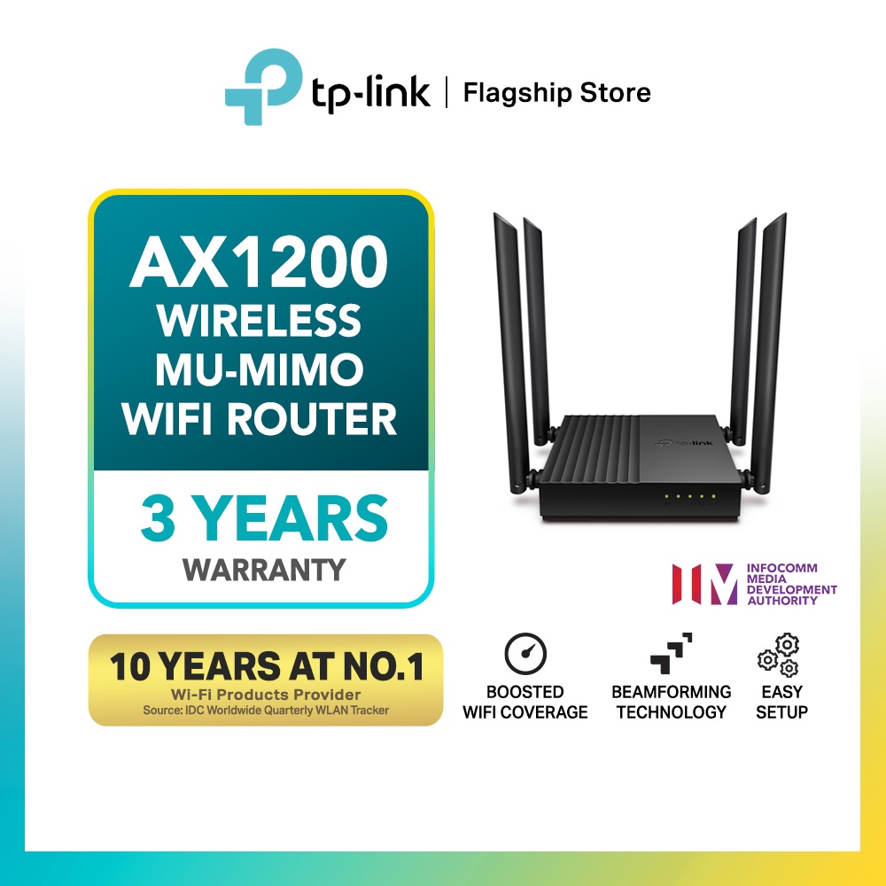 TP Link Archer C64 AC1200 Wireless MU MIMO WiFi Router Boosted WiFi