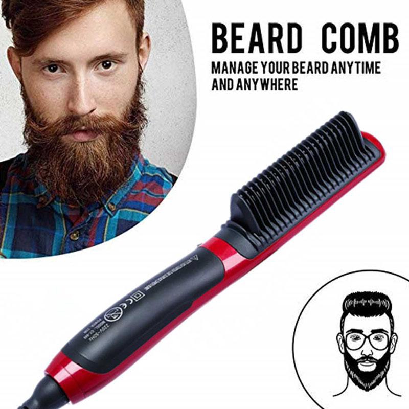 Portable Men Fast Hair Smoothing Comb Quick Straightener Shopee