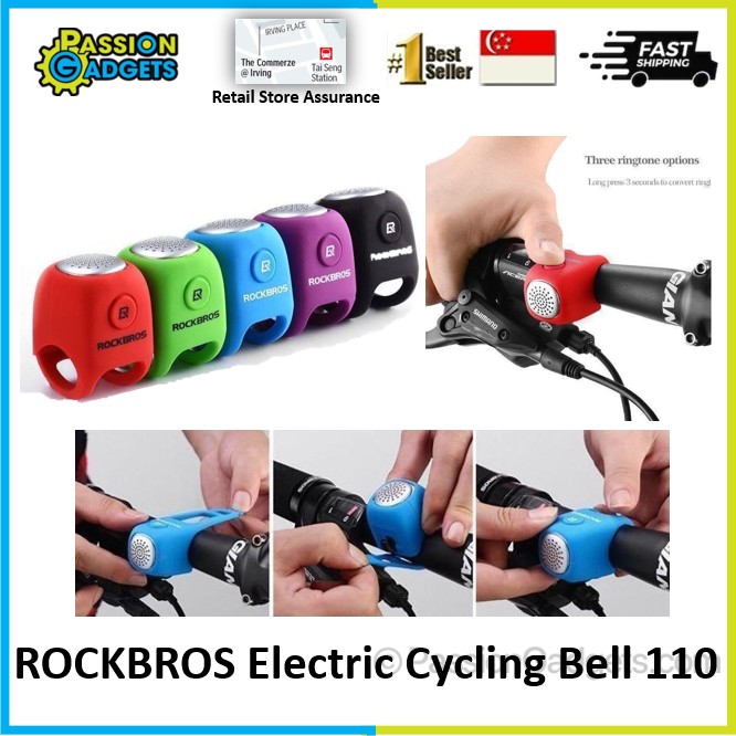 ROCKBROS Electric Bell 3 Mode Bicycle Horn | Shopee Singapore