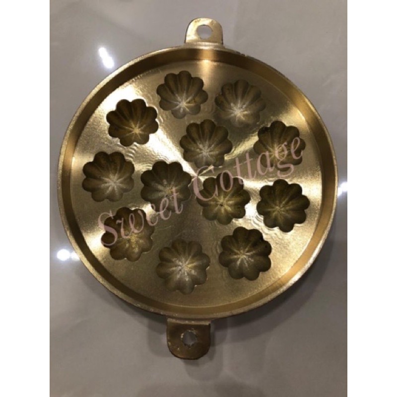 Shop Malaysia Bk 38 Traditional Brass Bahulu Mould Kuih Bahulu Acuan Tembaga Mangosteen Starfruit Shopee Singapore
