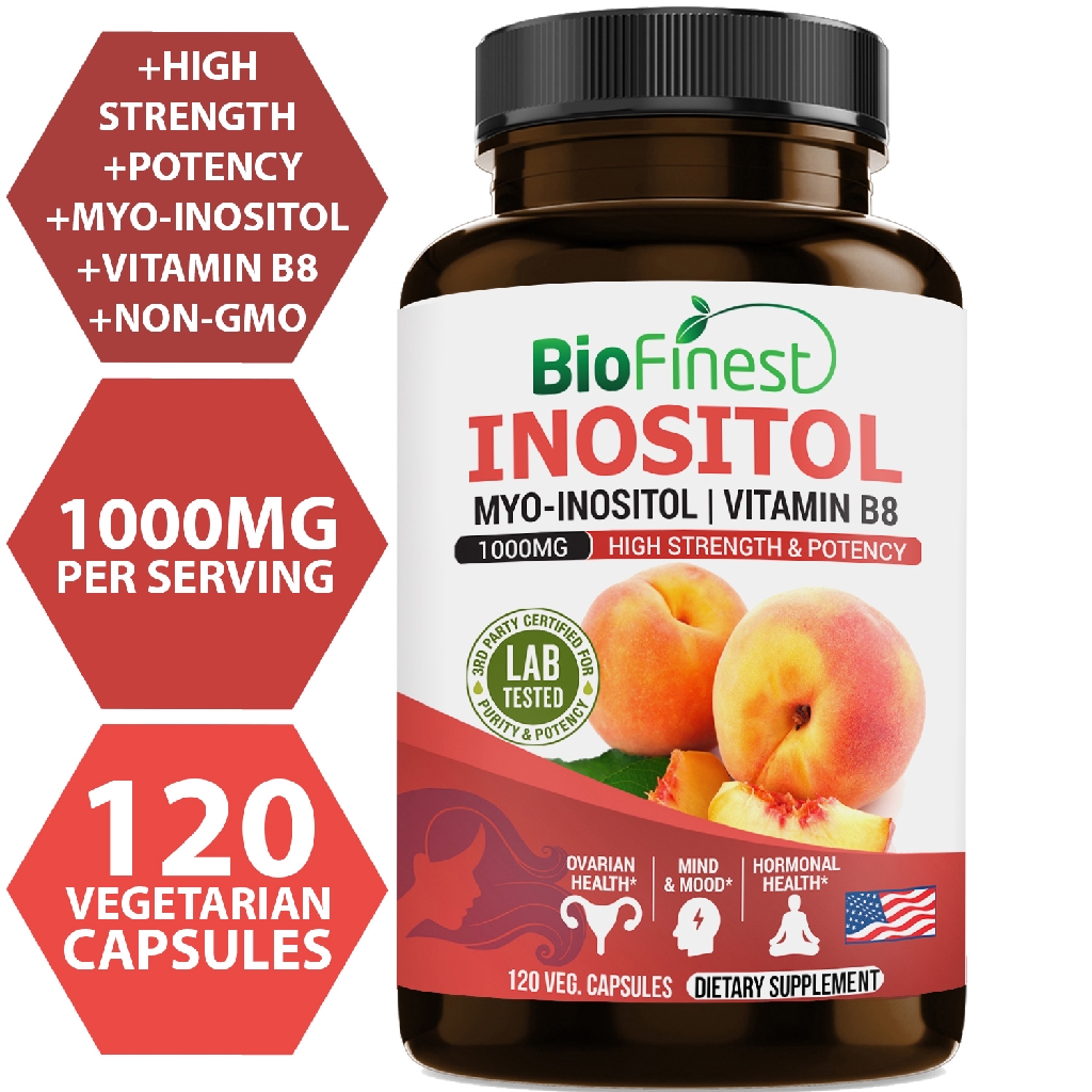 Biofinest Inositol 1000mg Vitamin B8 MyoInositol DChiro Inositol