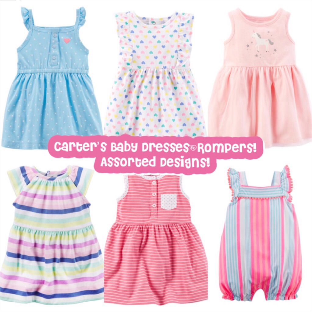 carters girls rompers