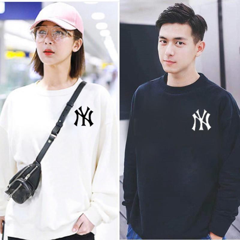 1Pc Sweater Kaos  Pasangan Model Longgar Lengan  Panjang  