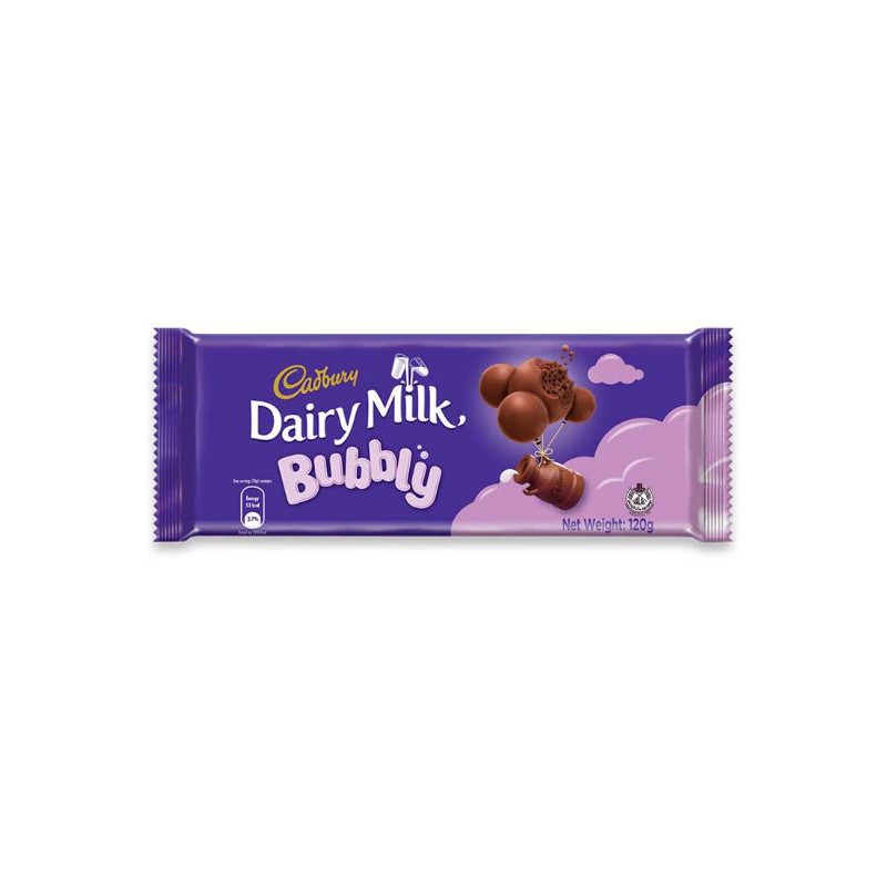 Shop Malaysia Cadbury Dairy Milk Bubbly 120gm Imported Shopee Singapore