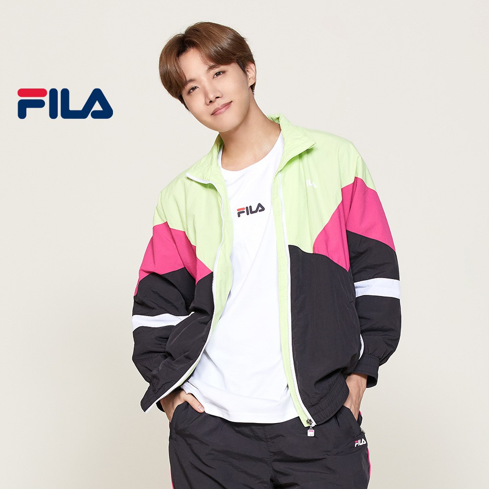 fila windbreaker pink