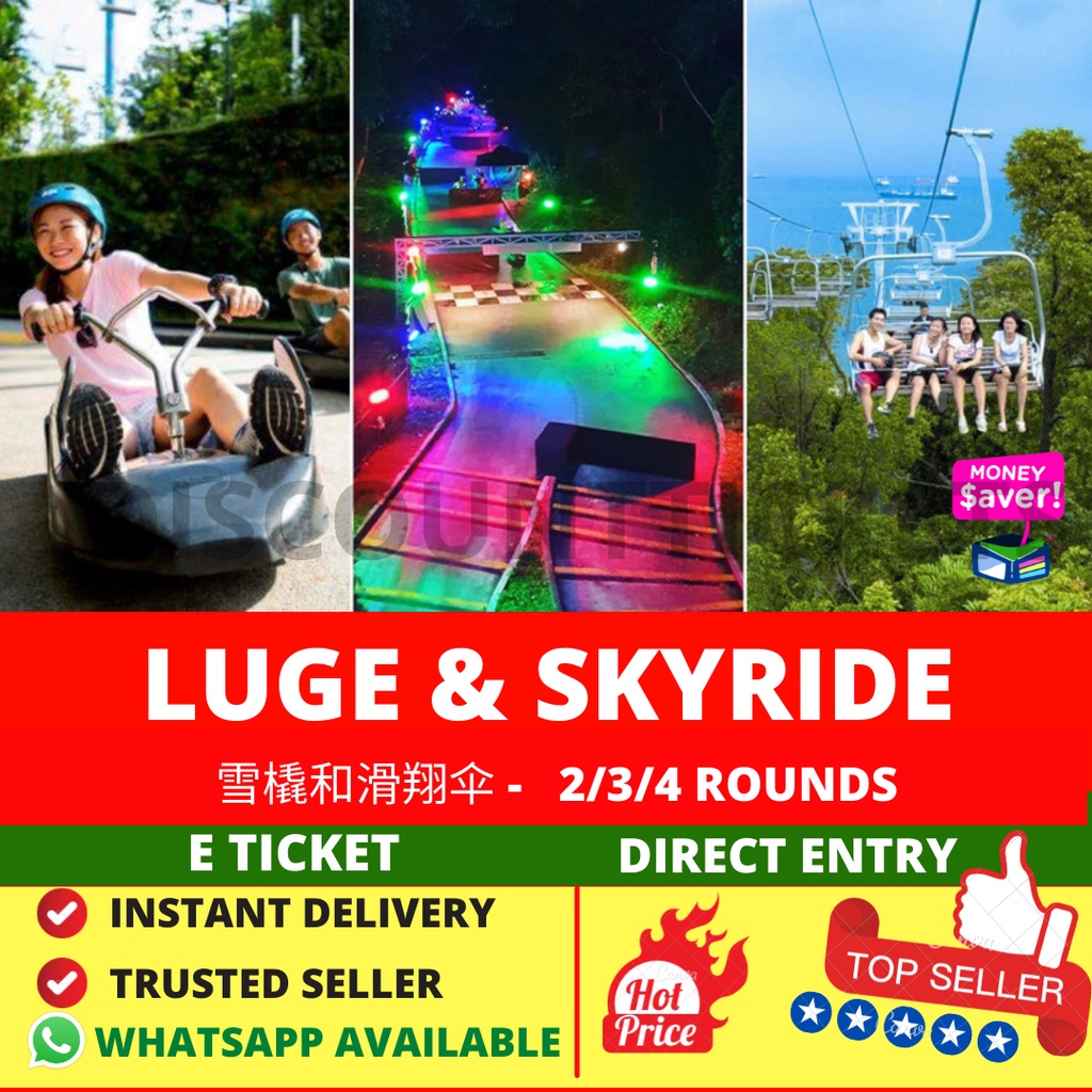 SENTOSA LUGE SKY RIDE Singapore Skyline Luge Sentosa Tickets Shopee   Dad3254570cc9b1bee26d9b59b69a4ce