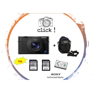 Sony Cyber-shot DSC-RX100 VII / RX100M7 Camera ( Free Sony 2 X SF-E64 + SONY NP-BX1 BATTERY + SONY CASE)