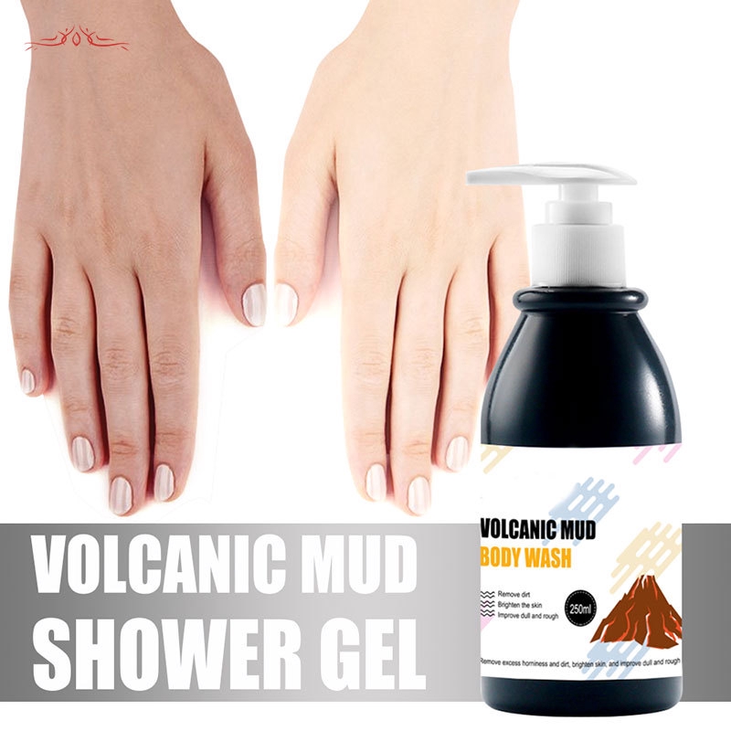 Volcanic Mud Shower Gel Whole Body Wash Fast Whitening Deep Skin Clean