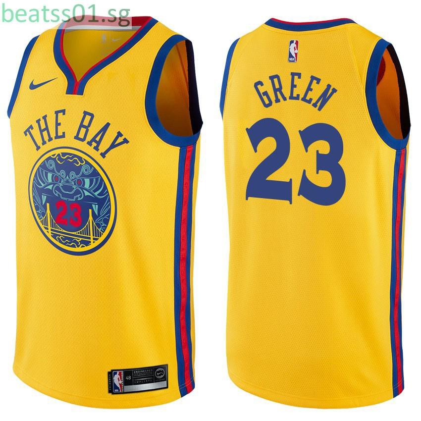 Nba Jersey Men S Golden State Warriors Draymond Green 23 Chinese Heritage City Edition Gold Jersey Sports Wear Top Vest S Xxl Shopee Singapore