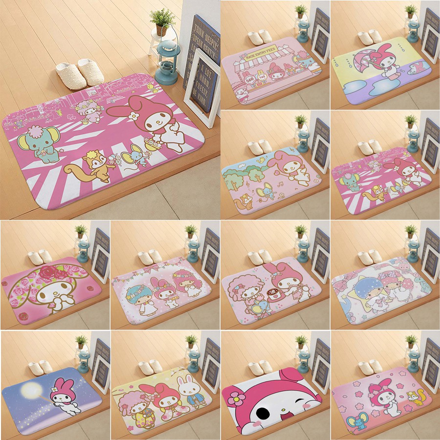 My Melody flannel floor mat (slipresistant design) 12 optional carpet floor mat fluffy floor