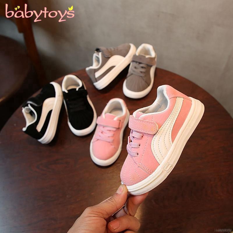 BABYL Ready Stock Toddler Baby Colors Infant Baby Kids Boy Girl Sneakers Soft Sole Non-slip