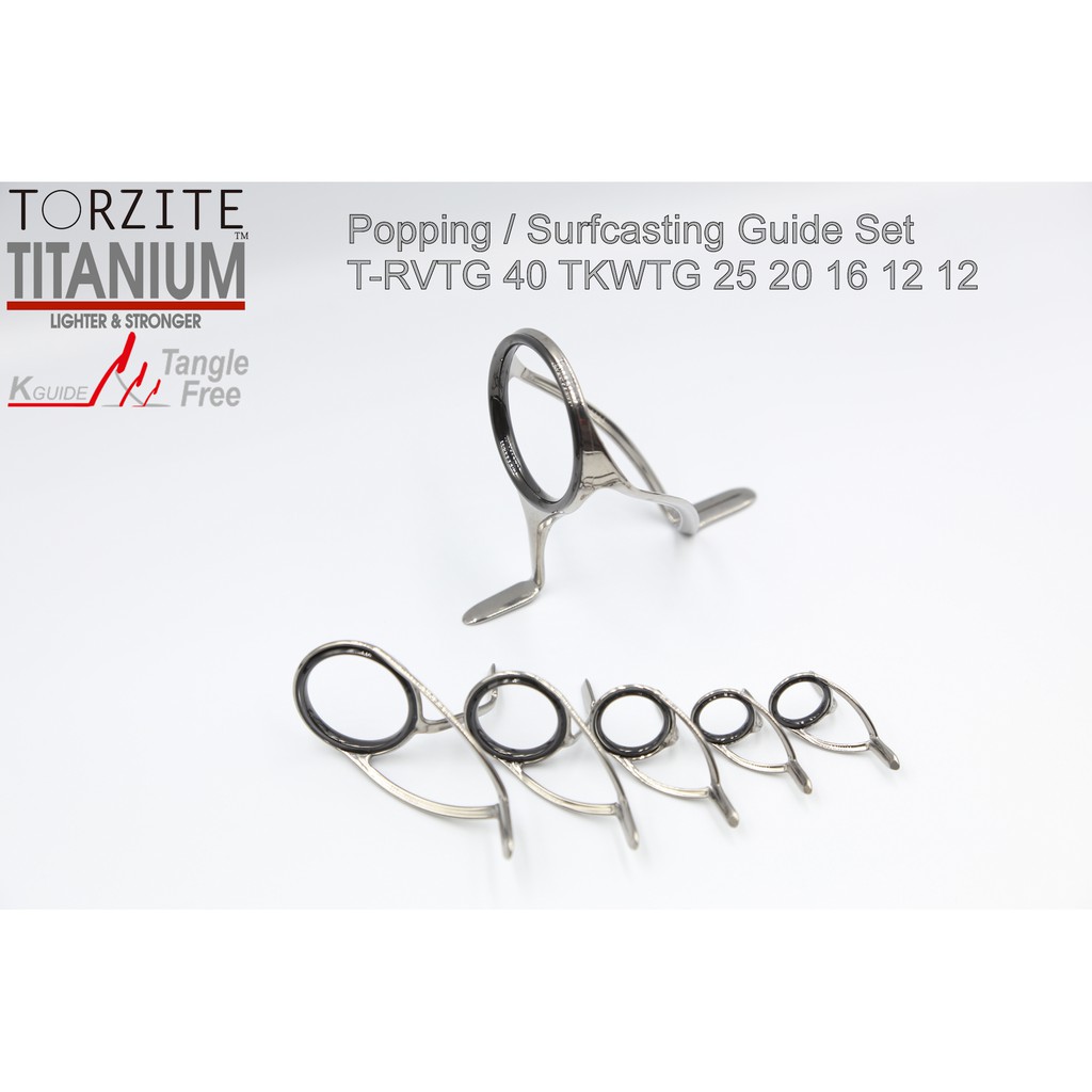 FUJI Titanium Torzite Guide Set T-RVTG 40 T-KWTG 25 20 16 12 12 | Shopee  Singapore