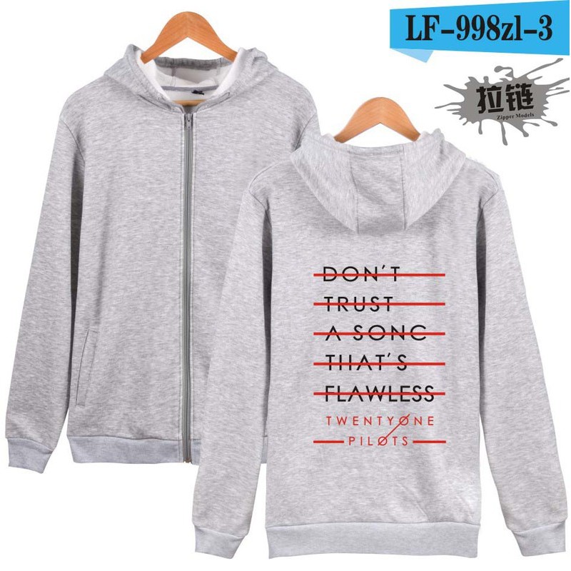 white twenty one pilots hoodie