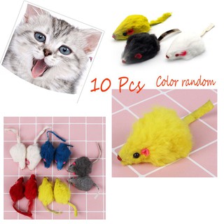 10Pcs Color Random Cute Mini Pet Supplies Kitten Puppy Funny Fake Mouse #4