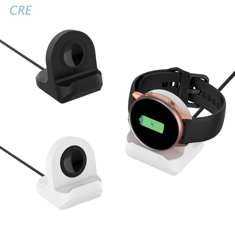 Cre Silicone Charge Stand Holder Station Dock For Samsung Galaxy Watch Active 40mm R500 Wireless Charger Cable Shopee Singapore